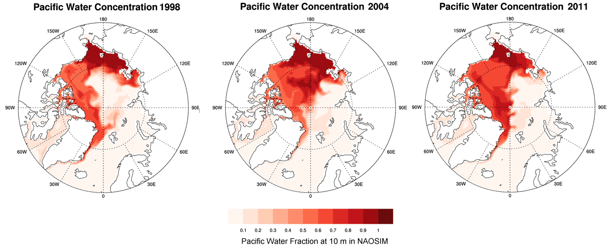 Pacific water in the Arctic Ocean and Fram Strait - Framsenteret