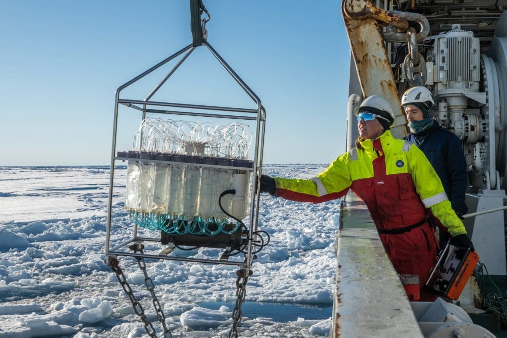Bilde av forskere fra Norsk Polarinstitutt