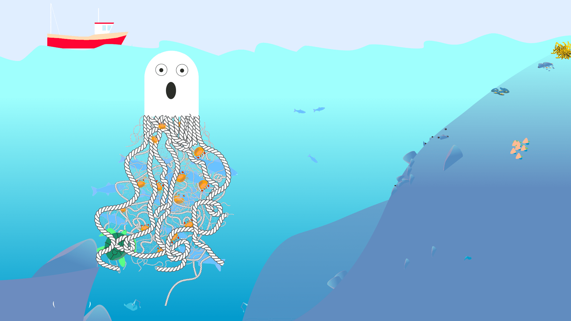 Spøkelsesgarnet som aldri sluttet å fiske